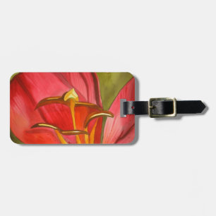 Etiqueta De Bagagem Vermelho Alerta Lily Flily Tortura de Cadeado