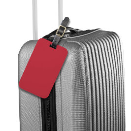Etiqueta De Bagagem vermelho cardeal -em branco