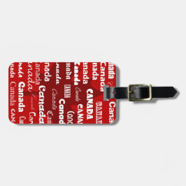 Etiqueta De Bagagem Vermelho do Tag da bagagem de Canadá 2 (adicione