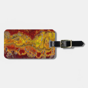 Etiqueta De Bagagem Vermelho e amarelo Crayloa Jasper