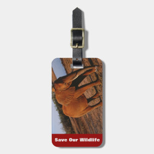 Etiqueta De Bagagem Vermelho Grande