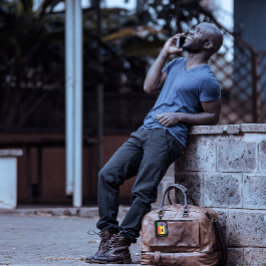 Etiqueta De Bagagem Vermelhos roxos vermelhos Vermelhos Monograma Inic