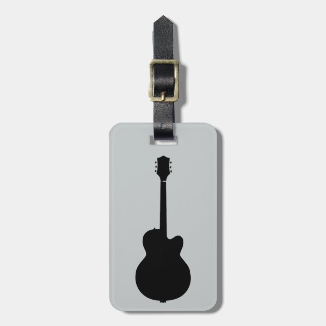 Etiqueta De Bagagem vetor de guitarra (Frente Vertical)