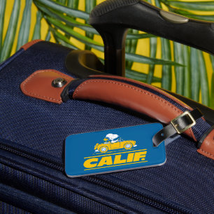 Etiqueta De Bagagem Viagem à Califórnia de Snoopy e Woodstock