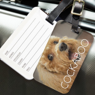 Etiqueta De Bagagem Viagem Amante de Animais de Estimação Cachorro Fof