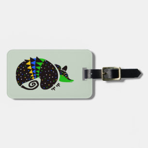 Etiqueta De Bagagem Viagem! ARMADILLO desenhado à mão - Guerreiro da v