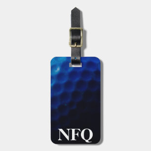 Etiqueta De Bagagem Viagem azul da bagagem da bola de golfe dos