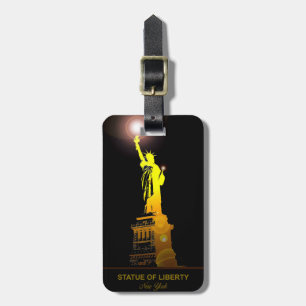 Etiqueta De Bagagem Viagem com Liberdade: Estátua da Bagagem de Liberd