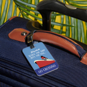 Etiqueta De Bagagem Viagem de cruzamento engraçado personalizado do