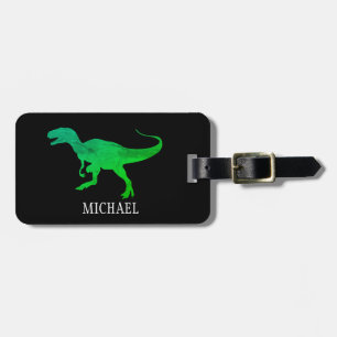 Etiqueta De Bagagem Viagem de dinossauro personalizado