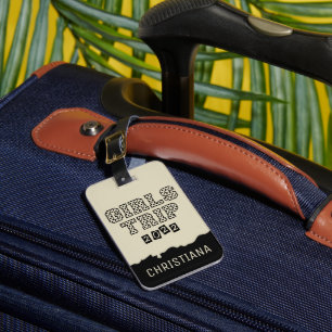 Etiqueta De Bagagem Viagem de meninas 2022 Fim de semana de férias