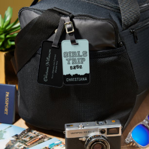 Etiqueta De Bagagem Viagem de Meninas 2023 Férias no Fim de Semana par