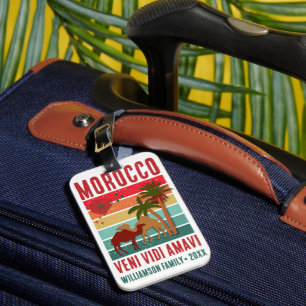 Etiqueta De Bagagem Viagem de Reunião de Família Grupo de Viagem Marro