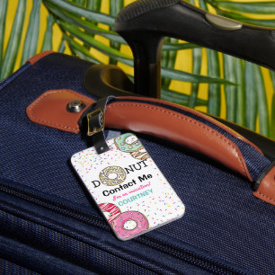 Etiqueta De Bagagem Viagem de Rosquinha de pasto de engraçada