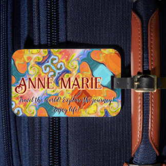 Etiqueta De Bagagem Viagem do nome personalizado Imperial do World Abs