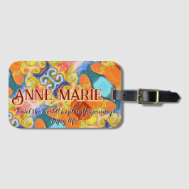 Etiqueta De Bagagem Viagem do nome personalizado Imperial do World Abs