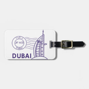ETIQUETA DE BAGAGEM VIAGEM DUBAI
