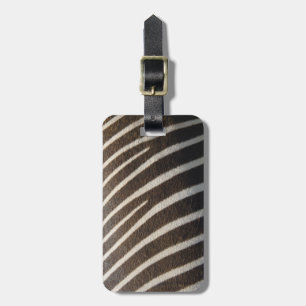 Etiqueta De Bagagem Viagem, Impressão de Banda Animal da Zebra Branca