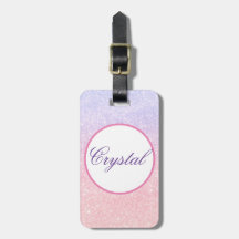 Viagem Personalizada com Nome em Brilho Rosa Fofo