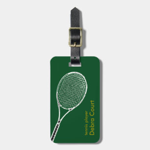 Etiqueta De Bagagem viagem personalizado do jogador de ténis