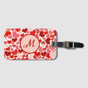 Etiqueta De Bagagem Viagem Romântico de Namorados de Amor com Coração