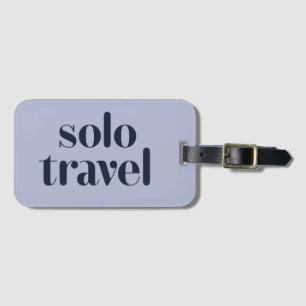 Etiqueta De Bagagem Viagem Solo