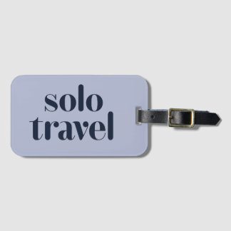 Etiqueta De Bagagem Viagem Solo