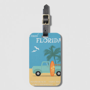 Etiqueta De Bagagem Viagens vintage da Flórida