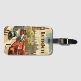 Etiqueta De Bagagem Viagens vintage Poster de London City Center