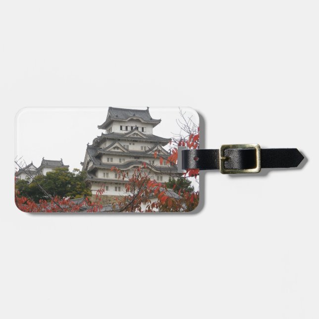 Etiqueta De Bagagem Viajar Castelo Himeji (Frente Horizontal)