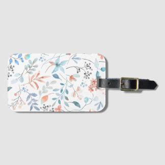 Etiqueta De Bagagem Vidraça Floral