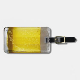 Etiqueta De Bagagem Vidro de cerveja engraçado personalizado
