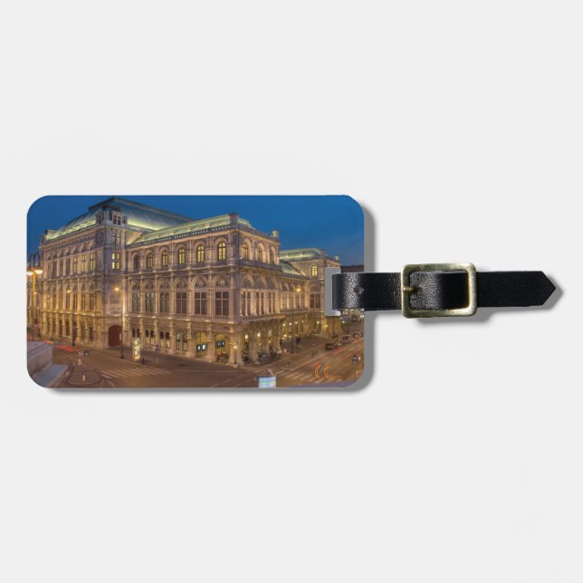 Etiqueta De Bagagem Viena State Opera, Áustria (Frente Horizontal)