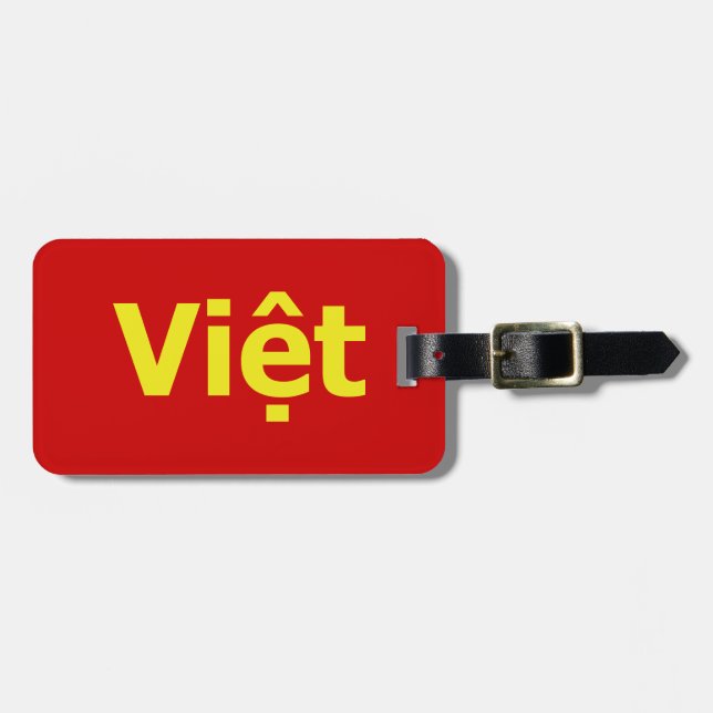 Etiqueta De Bagagem Viet (Frente Horizontal)