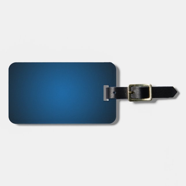 Etiqueta De Bagagem Vignette Grainy Blue-Black (Frente Horizontal)
