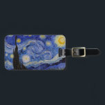Etiqueta De Bagagem Vincent Van Gogh - A noite de Starry<br><div class="desc">A Noite Estrelada / La nuit etoilee - Vincent Van Gogh em 1889</div>