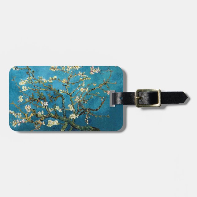 Etiqueta De Bagagem Vincent van Gogh, Almond Tree florescente (Frente Horizontal)