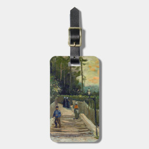 Etiqueta De Bagagem Vincent van Gogh - Caminho Íngreme em Montmartre