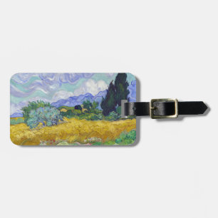 Etiqueta De Bagagem Vincent Van Gogh - Campo de Trigo com Ciprestes
