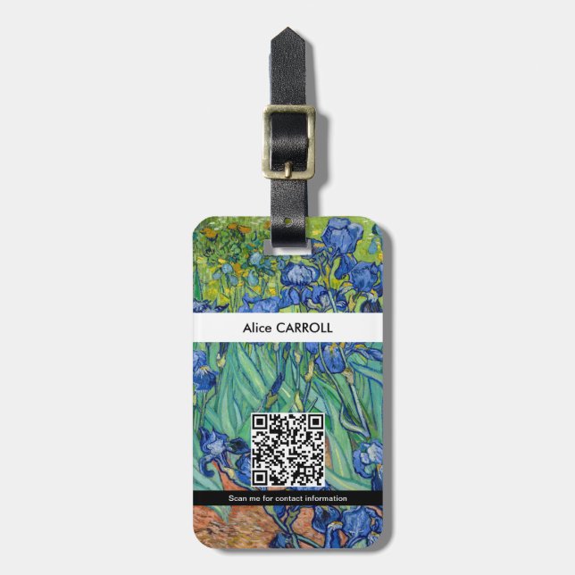Etiqueta De Bagagem Vincent Van Gogh - Íris (Frente Vertical)