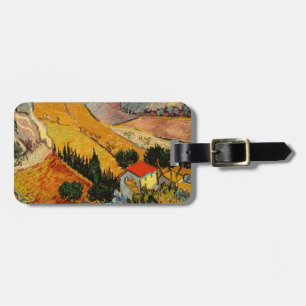 Etiqueta De Bagagem Vincent van Gogh - Paisagem, Casa e Lavrador