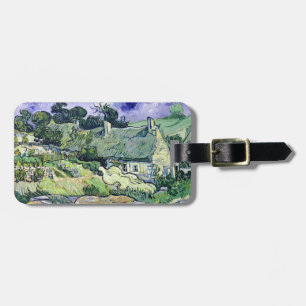 Etiqueta De Bagagem Vincent van Gogh Thatched casas de campo em