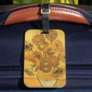 Etiqueta De Bagagem Vincent van Gogh - Vaso com Quinze Girassóis