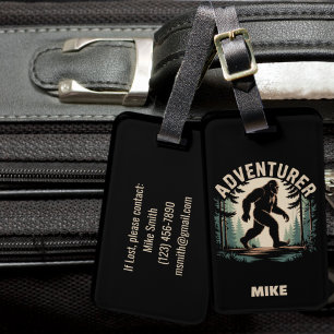 Etiqueta De Bagagem Vintag Adventurador Borrão Bastante Engraçado Big 