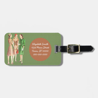 Etiqueta De Bagagem Vintage 1940s Moda V2