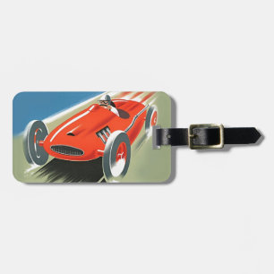 Etiqueta De Bagagem Vintage Auto Racing