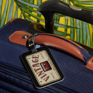 Etiqueta De Bagagem Vintage Cassette Tape Limited Edition Music Lover