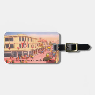 Etiqueta De Bagagem Vintage Centro Kingston, Jamaica (King Street)