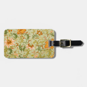 Etiqueta De Bagagem Vintage Chinese Ornament Jones Flowers