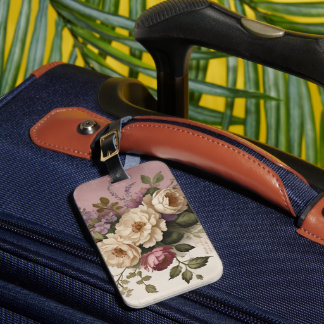 Etiqueta De Bagagem Vintage Floral - Luggage Tag
